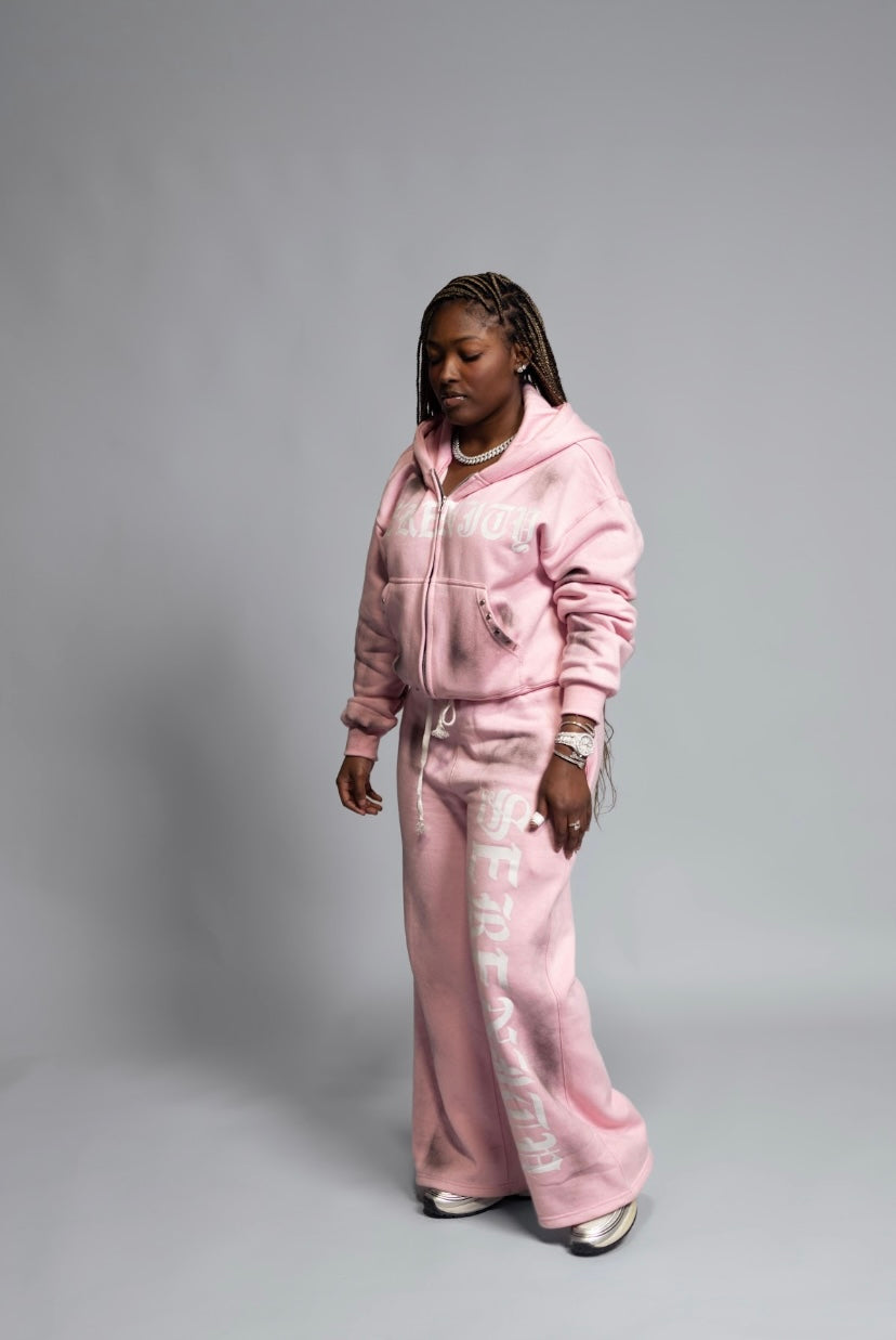 Pink Dirty Uniform Sweats